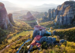 Panoramic View of Meteora, Greece