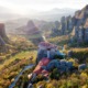 Panoramic View of Meteora, Greece