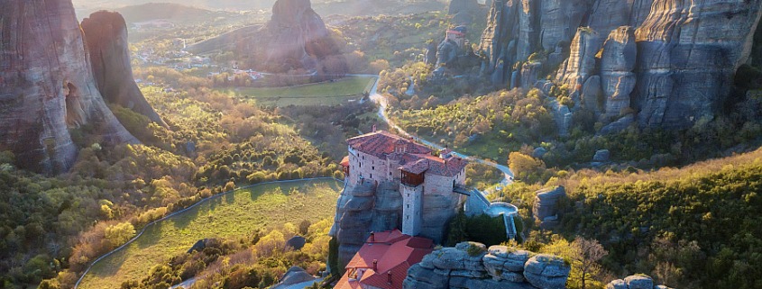 Panoramic View of Meteora, Greece